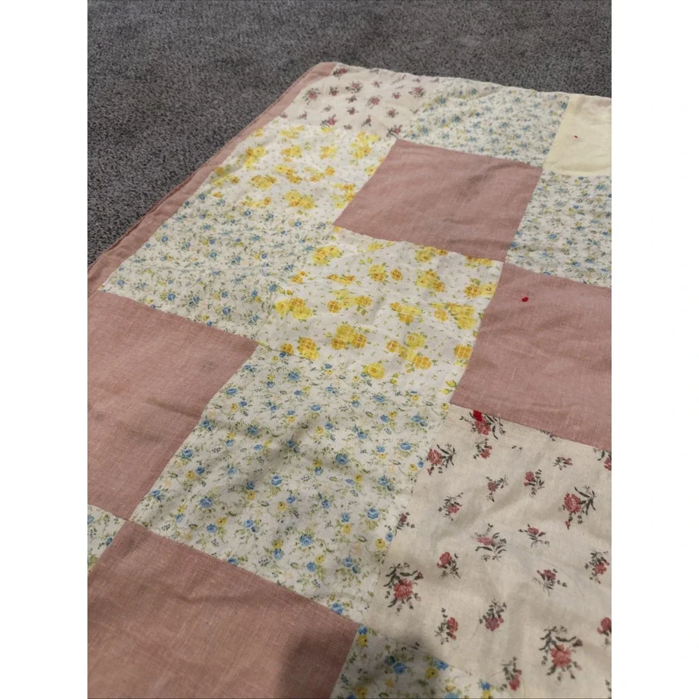 Vintage Raggedy‎ Ann & Andy Homemade Quilt Patchwork, Crib/Toddler Bed Size